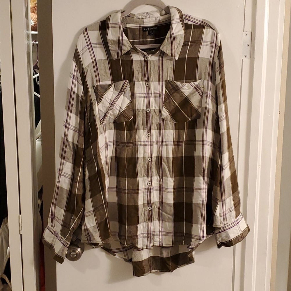 Plaid Lane Bryant top